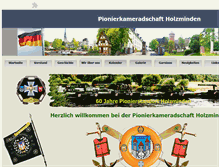 Tablet Screenshot of pionierkameradschaft-holzminden.org